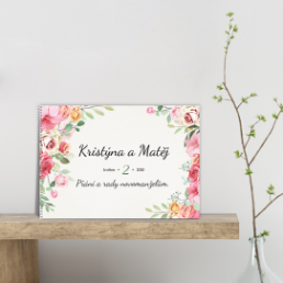 Svatební kniha zachytí vzpomínky na svatbu - Craft floral